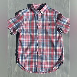 Good condition button collar short sleeve button down